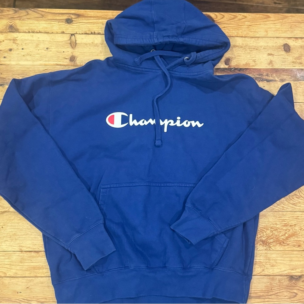 Champion Blue Pullover Hoodie